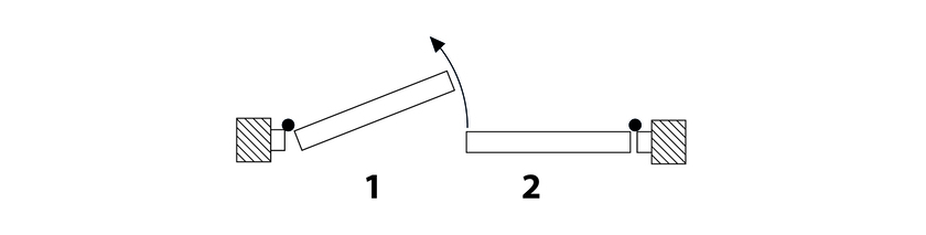 Senso di apertura zanzariera porta battente - D